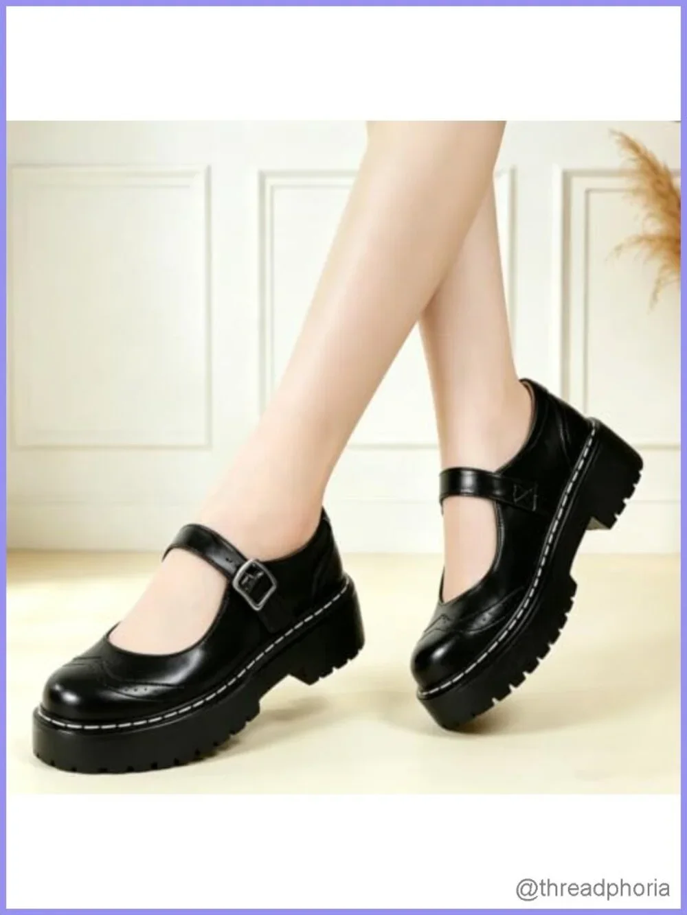 Mary Jane Platform Shoes Chunky Non-Slip Work Comfort Women